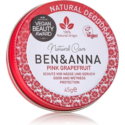 Ben & Anna Natural Deodorant Tin Pink Grapefruit Ben&Anna