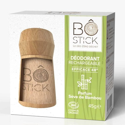 Zerowaste Bamboo Sap Stick Deodorant Organic Eco-Friendly 45g Bo Stick