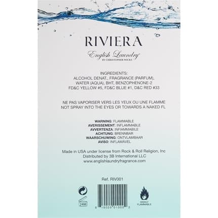English Laundry Riviera Eau de Toilette (EDT) Mixte 100ml - Maison des fragrances