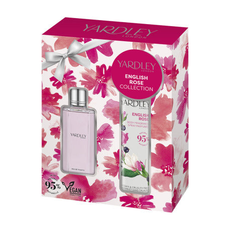 Yardley English Rose Eau de toilette & Body Spray Set
