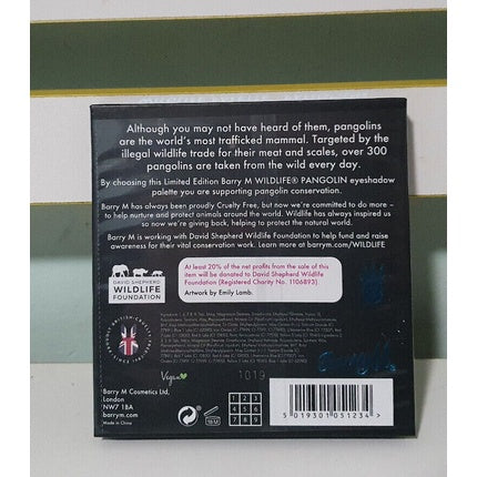 Barry M Wildlife Eyeshadow Palette Pangolin - Bold Electric Neon Colors