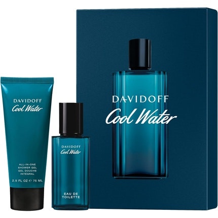 Davidoff Men's Cool Water Eau de Toilette Festive Coffret 40ml and Shower Gel 75ml Davidoff