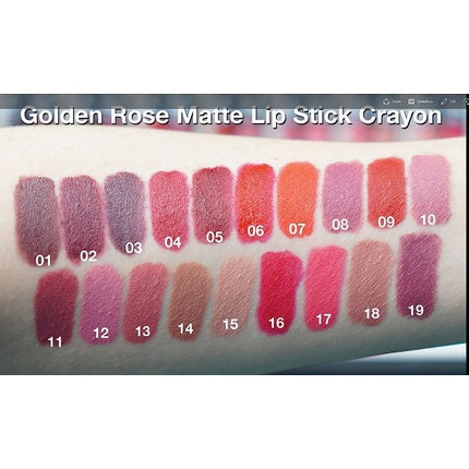 GOLDEN ROSE Matte Lipstick Crayon Color 02