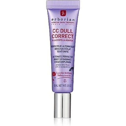 Erborian CC Dull Correct with Centella Asiatica Korean Skincare and Makeup Cream Primer Blur for Radiance Boosting and Soothing Effects Even Complexion SPF 25 All Skin Type 15ml - Maison des fragrances