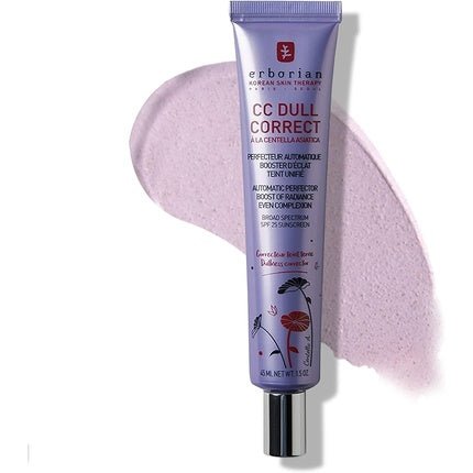 Erborian CC Dull Correct with Centella Asiatica Korean Skincare and Makeup Cream Primer Blur for Radiance Boosting and Soothing Effects Even Complexion SPF 25 All Skin Type 45ml - Maison des fragrances