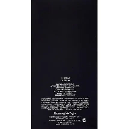 Ermenegildo Zegna Intenso Eau De Toilette Spray for Men 3.4 Ounce - Maison des fragrances