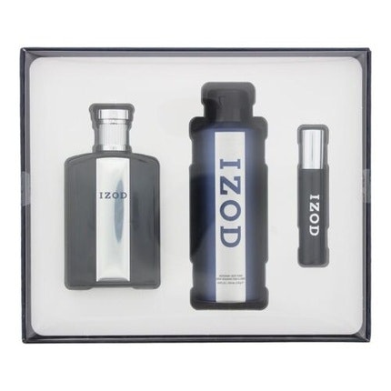 Izod 3 Piece Gift Set for Men - EDT 100ml, EDT 15ml, Body Spray 200ml Izod