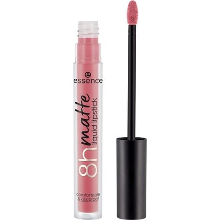Essence 8H Matte Liquid Lipstick No. 15 Pink Long - Lasting Matte Vegan Waterproof Oil - Free Preservative - Free 2.5ml - Maison des fragrances