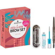 Essence Cosmetics Easy & WOW Brow Set Medium Makeup Gift for Women Vegan - Maison des fragrances
