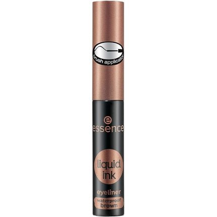 Essence Cosmetics Liquid Ink Waterproof Eyeliner Brown with Brush - Maison des fragrances