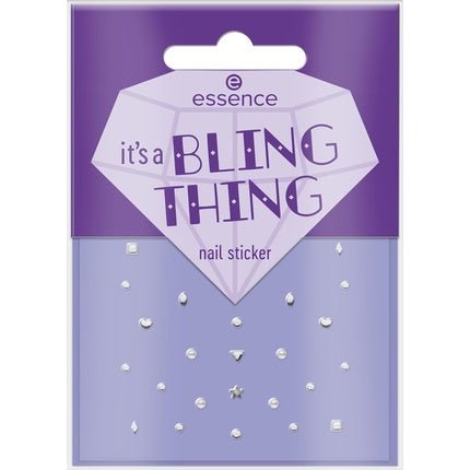 essence It's a BLING THING Nail Sticker Multicolor Covering Express Result Easy to Remove Nanoparticle Free 28pcs - Maison des fragrances