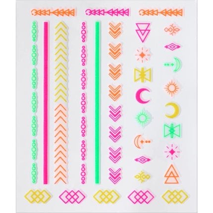 Essence Neon Vibes Nail Art Sticker Multi - color 49 pcs - Maison des fragrances