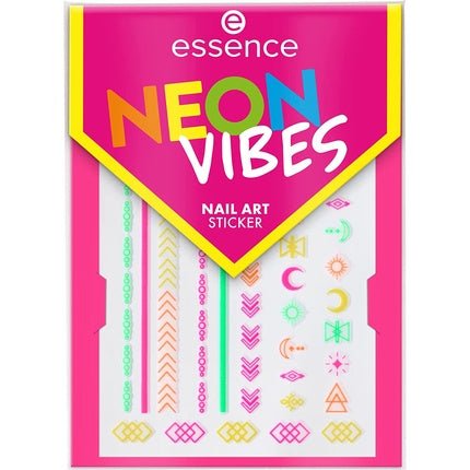 Essence Neon Vibes Nail Art Sticker Multi - color 49 pcs - Maison des fragrances