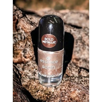 Essence Satin Bold Metallic Chrome Nail Polish 01 Robotic Rose Top Gold - Maison des fragrances