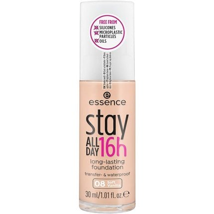 Essence Stay All Day 16h Long - Lasting Foundation 08 Soft Vanilla - Maison des fragrances