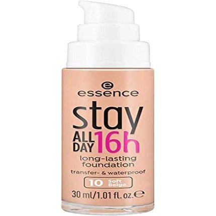 Essence Stay All Day 16h Long - Lasting Foundation 10 Soft Beige - Maison des fragrances