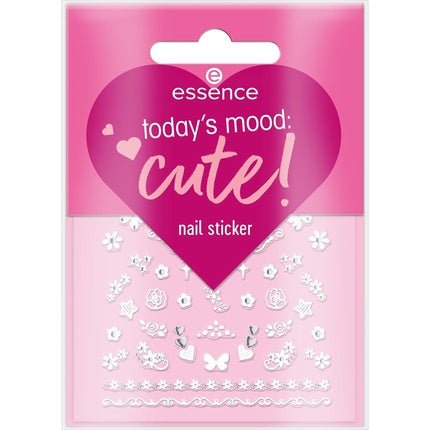 Essence Today's Mood Cute Nail Sticker White Covering Easy to Remove - Maison des fragrances