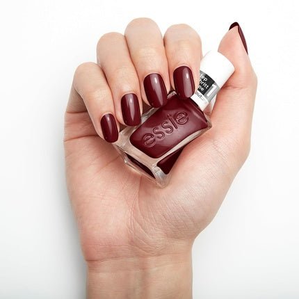 Essie Long - Lasting Nail Polish with Glossy Finish Gel Couture Color No. 360 Spiked with Style Dark Red 13.5ml - Maison des fragrances