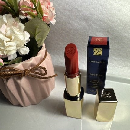 Estee Lauder Pure Color Long - Lasting Matte Lipstick with Matte Finish and Plumping - Maison des fragrances