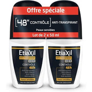 Etiaxil Deodorant Anti - Perspirant Control 48h Roll - On - Pack of 2 Déodorant (Déo) Homme 50ml - Maison des fragrances