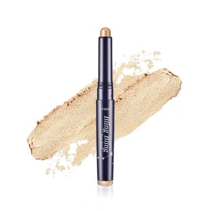 ETUDE Bling Bling Eye Stick Long - Lasting Eye Shadow Stick with Blinding Glow and Soft Creamy Texture for Shining Eyes 9 Golden Tail Star - Maison des fragrances