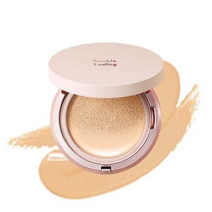ETUDE Double Lasting Cushion Glow 24 - Hours Lasting Cushion with a Radiant Natural Finish Neutral Beige - Maison des fragrances
