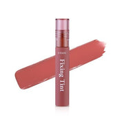 ETUDE Fixing Tint 12 Salmon Brick Long Lasting High Pigmented Liquid Lipstick Waterproof Lightweight Matte Finish Lip Stain Full Coverage - Maison des fragrances