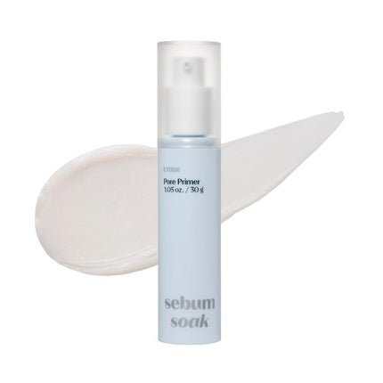 ETUDE Sebum Soak Pore Primer 30ml 23AD Long - Lasting Makeup Base with Sebum Control Effect and Matte Finish Great Pore Coverage Kbeauty 1.05 Fl Oz - Maison des fragrances