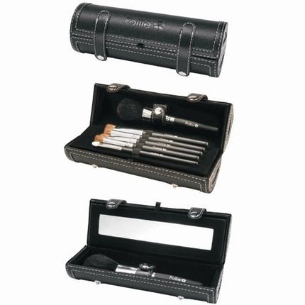 EUROstil Unisex Brush Set with Mirror Black - Maison des fragrances