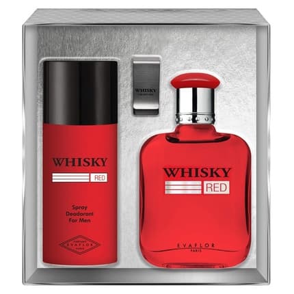 Evaflor Whisky Red And Deodorant Set Eau de Toilette Unisexe - Maison des fragrances