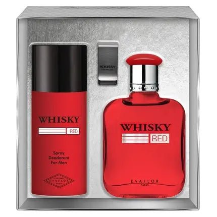 Evaflor Whisky Red And Deodorant Set Eau de Toilette Unisexe - Maison des fragrances