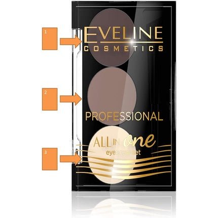 Eveline All In One Eyebrow Powder No. 02 1.7g - Maison des fragrances