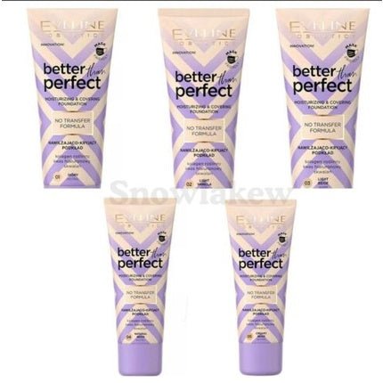 Eveline Better Than Perfect Moisturizing And Concealing Foundation 02 Light Vanilla 30ml - Maison des fragrances