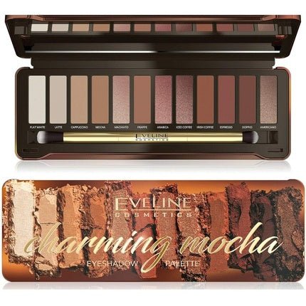 Eveline Cosmetics Charming Mocha 12 - Shade Eyeshadow Palette - Captivating Coffee - Maison des fragrances