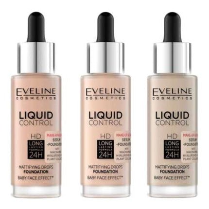 Eveline Cosmetics Liquid Control HD Light Beige Foundation - Maison des fragrances