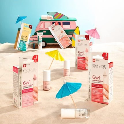 Eveline Cosmetics Nail Therapy Care & Colour Nail Conditioner 6 in 1 Rose 5ml - Maison des fragrances