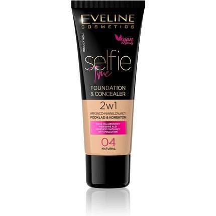Eveline Cosmetics Selfie Time Hydrating Concealer & Foundation No 04 Natural - Maison des fragrances