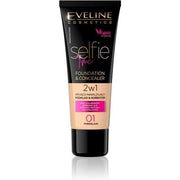 Eveline Cosmetics Selfie Time Moisturising Foundation & Concealer No. 01 - Maison des fragrances