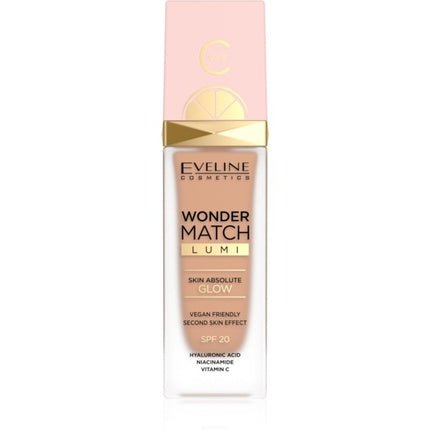 Eveline Cosmetics Wonder Match Liquid Foundation with Hyaluronic Acid and Niacinamide - Maison des fragrances