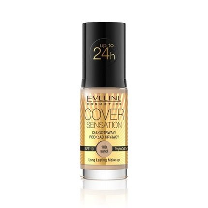 Eveline Cover Sensation Foundation 30ml 108 Sand - Maison des fragrances