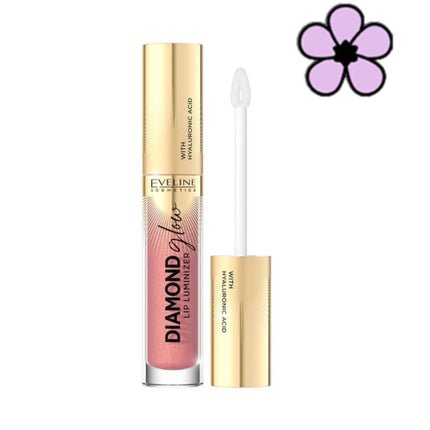 Eveline Diamond Glow Lip Luminizer Lip Gloss 04 Raspberry Sorbet 4.5ml - Maison des fragrances