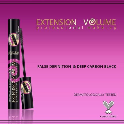 Eveline Extension 4d Extreme Volume Mascara - Black, 10ml - Maison des fragrances