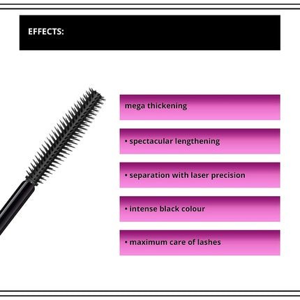 Eveline Extension 4d Extreme Volume Mascara - Black, 10ml - Maison des fragrances
