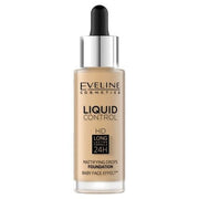 Eveline Liquid Control Hd Foundation With Dropper 016 Vanilla Beige 32ml - Maison des fragrances
