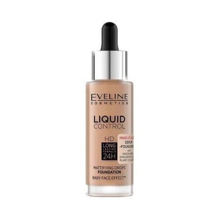 Eveline Liquid Control Hd Foundation With Dropper 060 Sunny Beige 32ml - Maison des fragrances