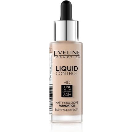 Eveline Liquid Control HD Longstay Mattifying Primer 32ml 010 Light Beige - Maison des fragrances