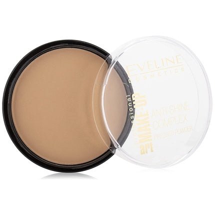 Eveline Make Up Art Anti - Shine Complex Pressed Powder - Warm Beige 37, 14g - Maison des fragrances