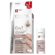 Eveline Nail Therapy 6 In 1 Care & Colour Concentrated Nail Treatment Shimmering Nude 5ml - Maison des fragrances