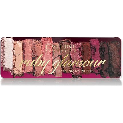 Eveline Ruby Glamour Eyeshadow Palette 12 Shades - Maison des fragrances