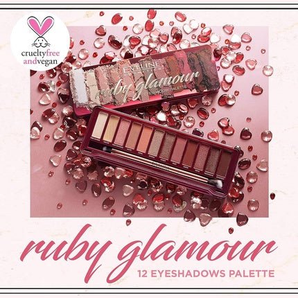 Eveline Ruby Glamour Eyeshadow Palette 12 Shades - Maison des fragrances